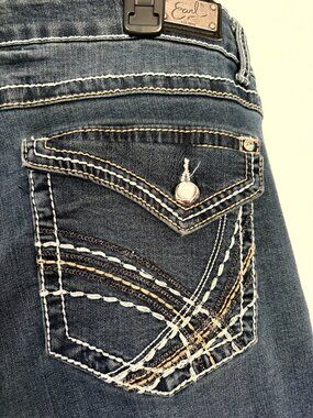 Earl Jeans Women's plus Size Jeans Size 20 Straight Leg Embroidered